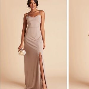 Birdy Grey- Ash Dress in crepe taupe